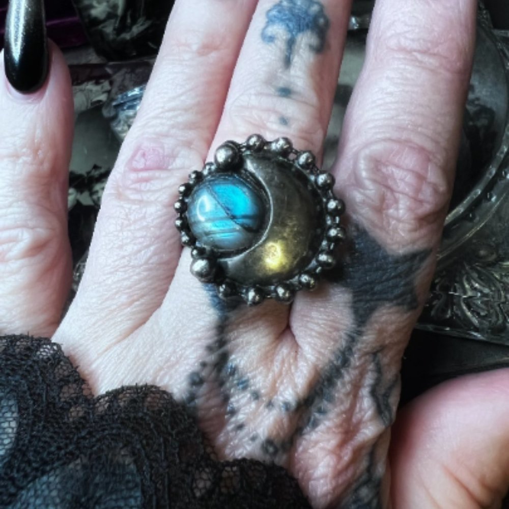 The Moondust Ring, Handmade Witch Ring
